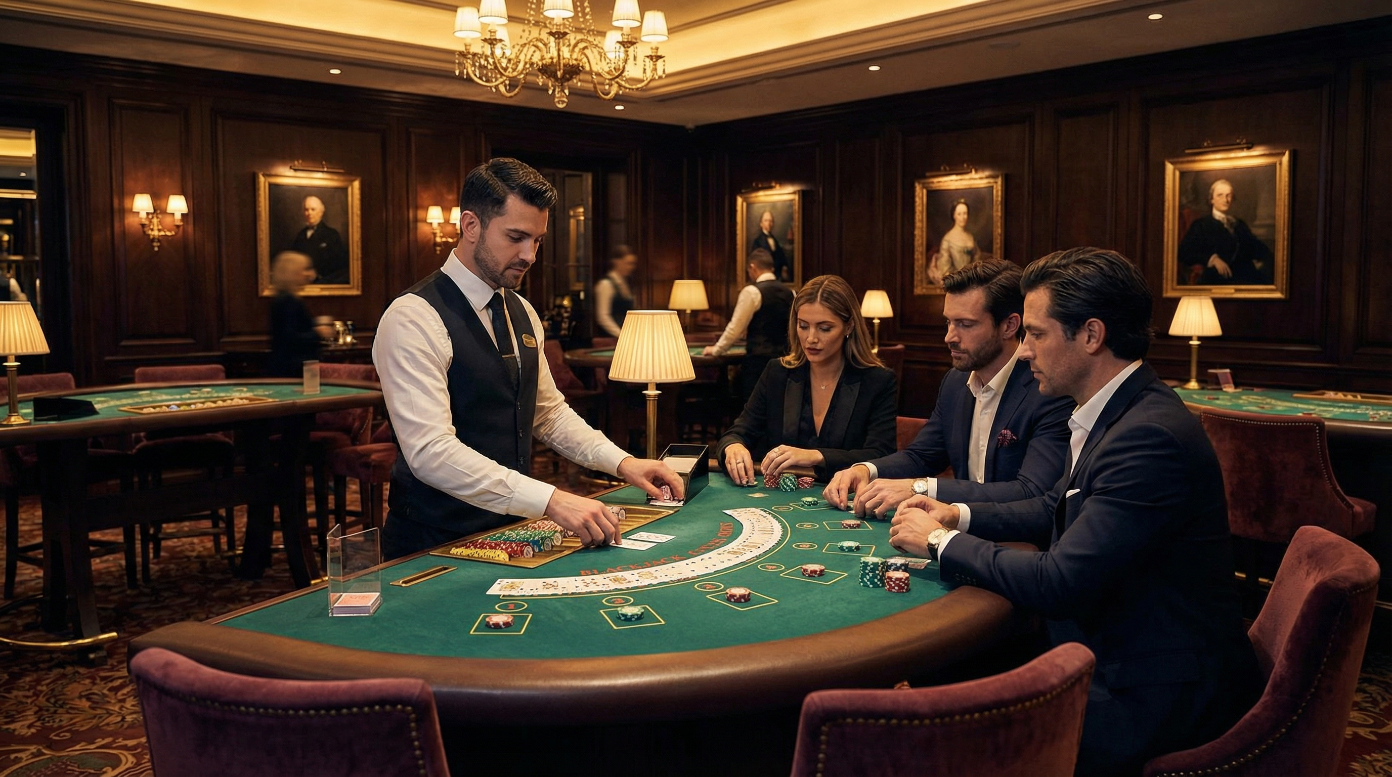 二十一点游戏桌